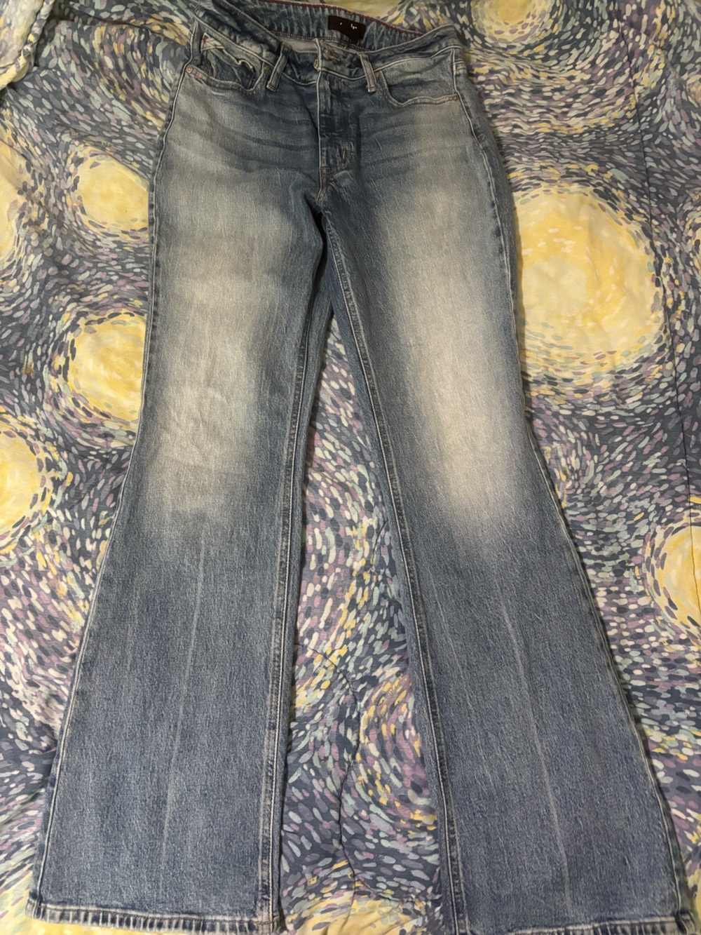 Light Blue Flare Jeans for Women — Comfortable Stretch Denim